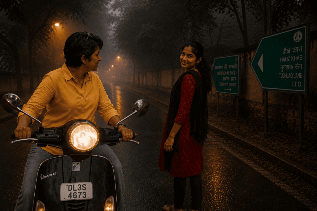 one winter evening Agrasen ki Baoli Haunting story near Barakhamba metro station tour guide met a beautiful girl
