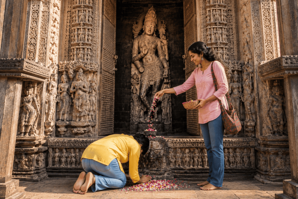 Chaturbhuj Temple Khajuraho with Tour Guide 