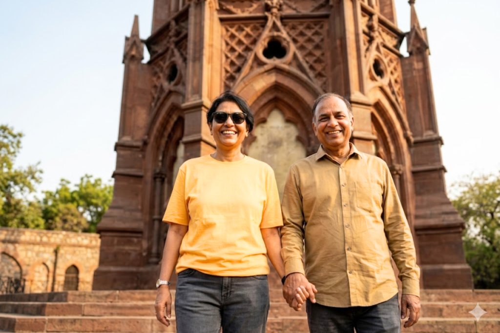 Mutiny Memorial Delhi Ajitgarh: Hidden History, Haunted Stories & Heritage Walk 1 A couple from Gurgaon decided to have Sunday date on a walk at Mutiny Memorial Delhi Ajitgarh with tour Guide: enjoyed History, they have a best Time & met Nearest Metro Kashmiri gate