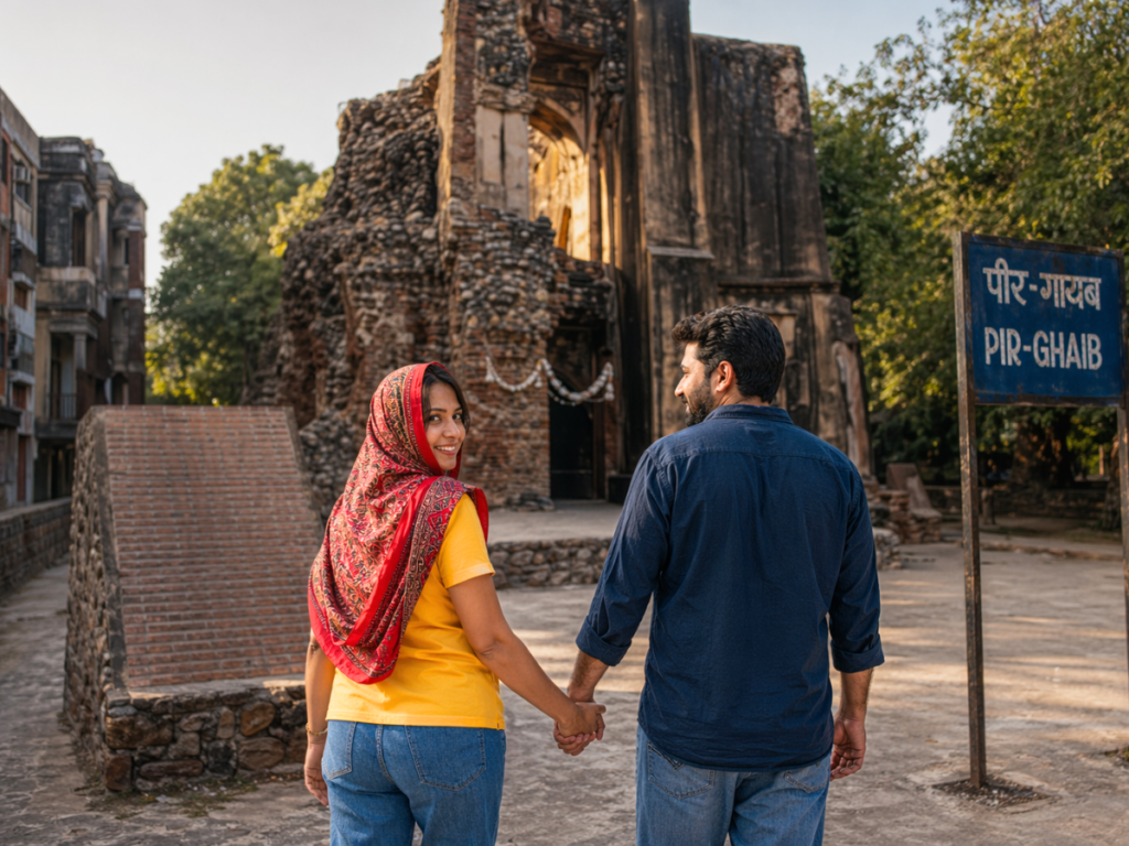 Pir Ghaib Delhi & Baoli - Interesting Story Dargah By a Local Guide