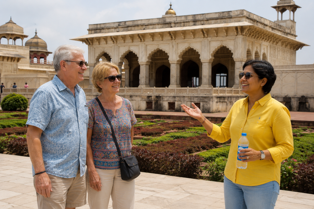 White marble Khas Mahal at Agra Fort, Agra Fort Tour: Discover the Mughal Palace on a Delhi to Taj Mahal Private Tour
