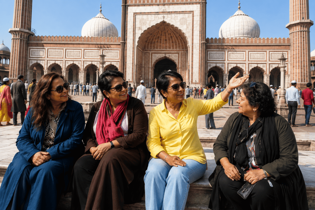 Old Delhi Heritage Walk- Magic of Old Delhi Bazaars & Street Food Walk with Guide at Jama Masjid