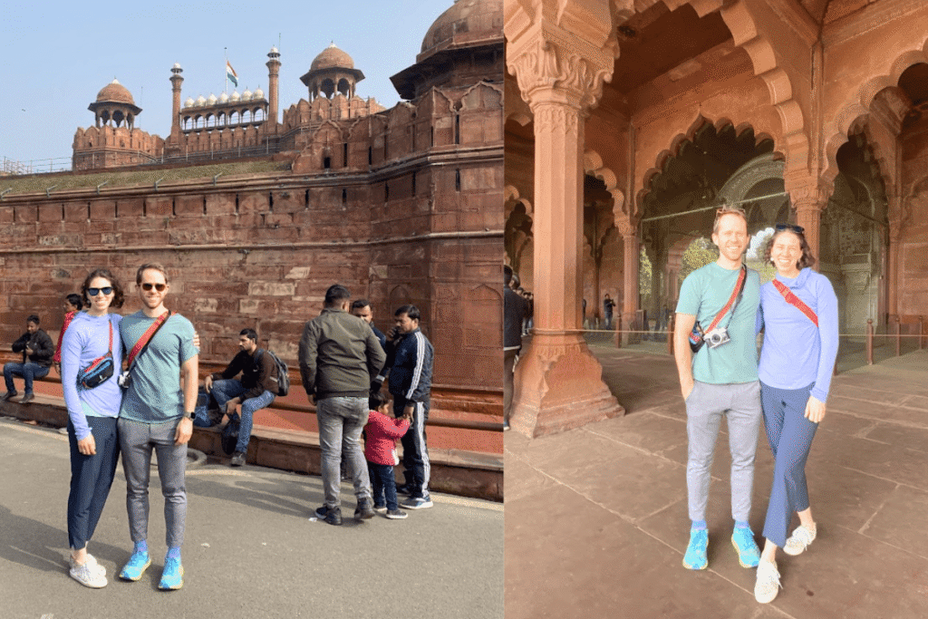 Tour Companion in Delhi with travelers at Red Fort