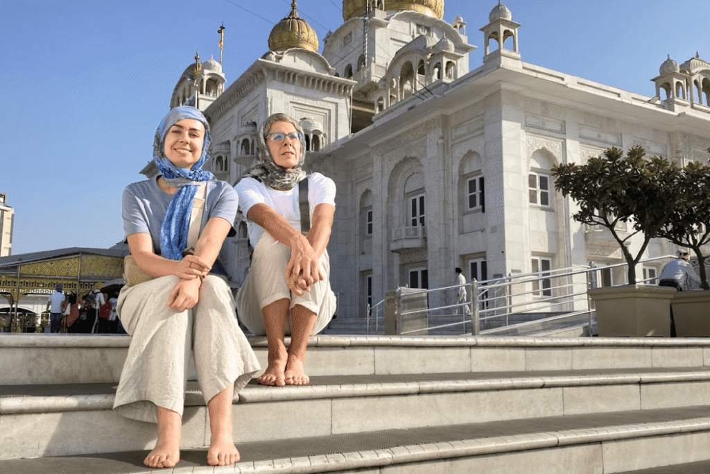 please write as foreign tourists enjoy  Old and New Delhi Sightseeing  by Licensed Delhi Tour Guide