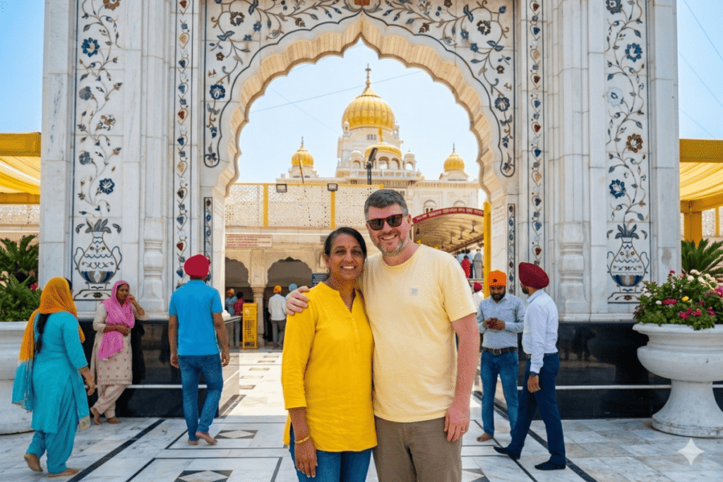 Tour Companion in Delhi – A Real Story of Exploring Delhi with a Local Friend, I have really a loving Tour guide in Delhi. visiting Gurdwara Bangla Saheb was so soulful 💖