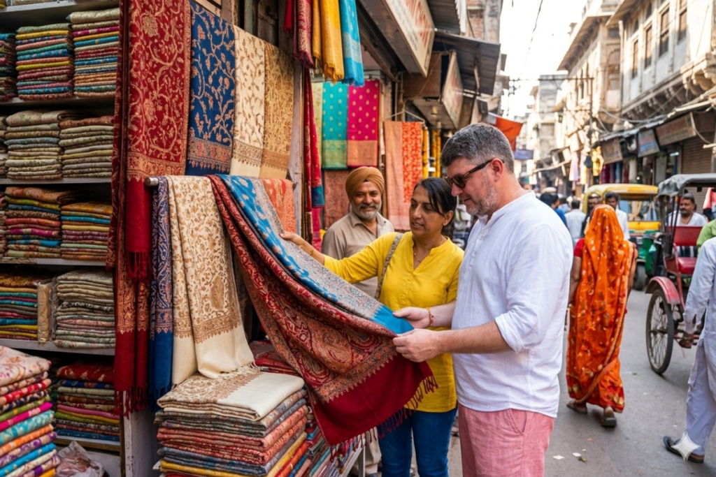 Tour Companion in Delhi – A Real Story of Exploring Delhi with a Local Friend 💖 Tour Guide in Delhi helps me Shopping pure Pashmina stole and shawls for my wife, I love my Delhi friend