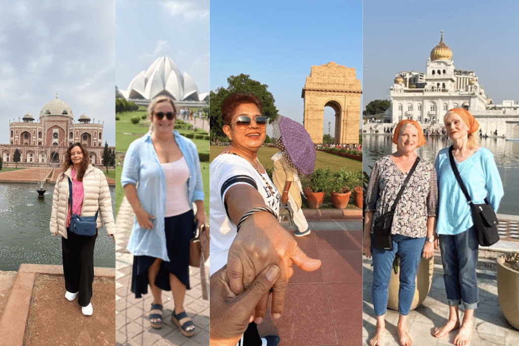 Delhi tour guide Foreign Tourist are exploring Top Highlights of Delhi