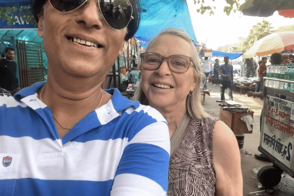 Golden Triangle Tour India – Delhi Agra Jaipur with Private Tour Guide and Tourist enjoying Chandni Chowk walk narrow lanes spice bazaar hustle bustle great fun