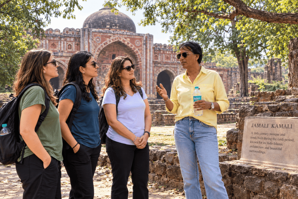 Mehrauli Archeological Park Walk with Tour Guide – Ticket Jamali Kamal Mosque
