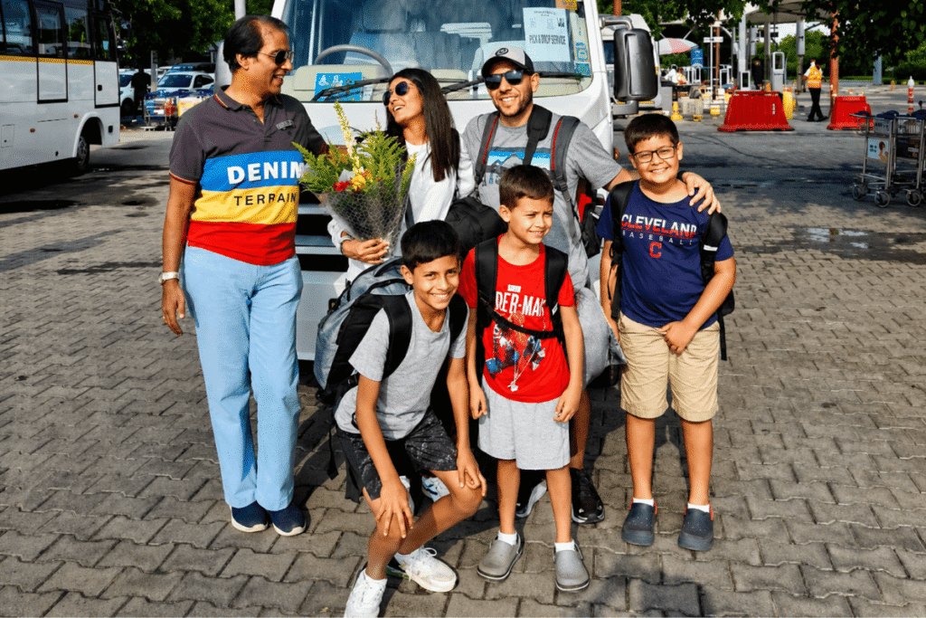 Go With Harry – Your Trusted Delhi Tour Guide & Travel Companion, Harry is happily receiving Foreign tourist at Delhi Airport. first impressions is so trustful all turns into a family
