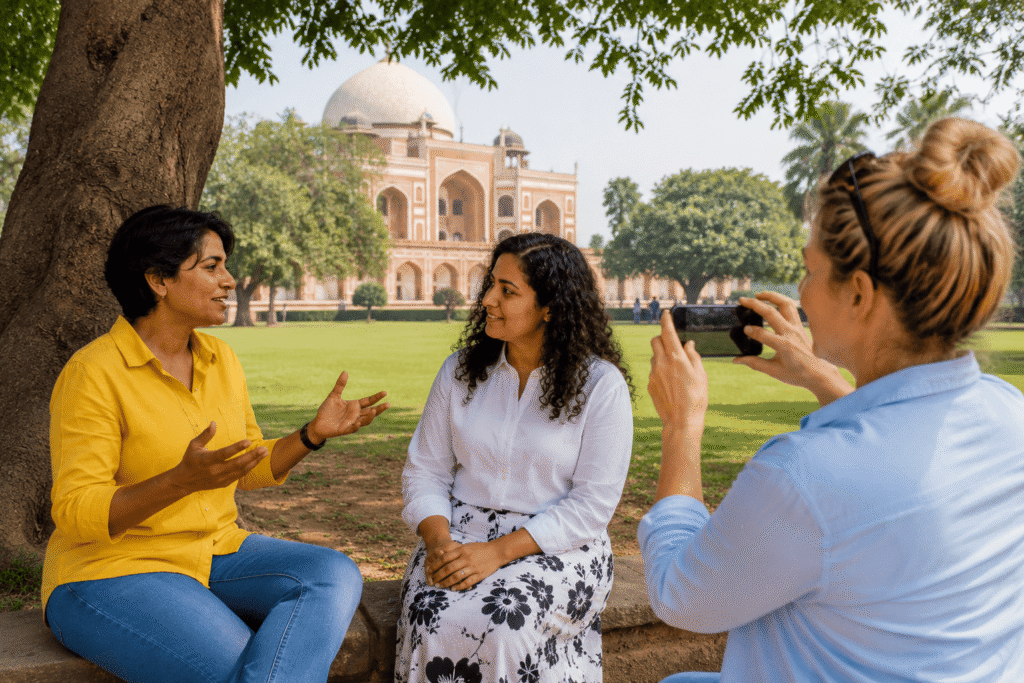 Gurgaon to Delhi Tour with Guide at Humayun's Tomb Real Delhi Through the Eyes of Two Canadian Travelers