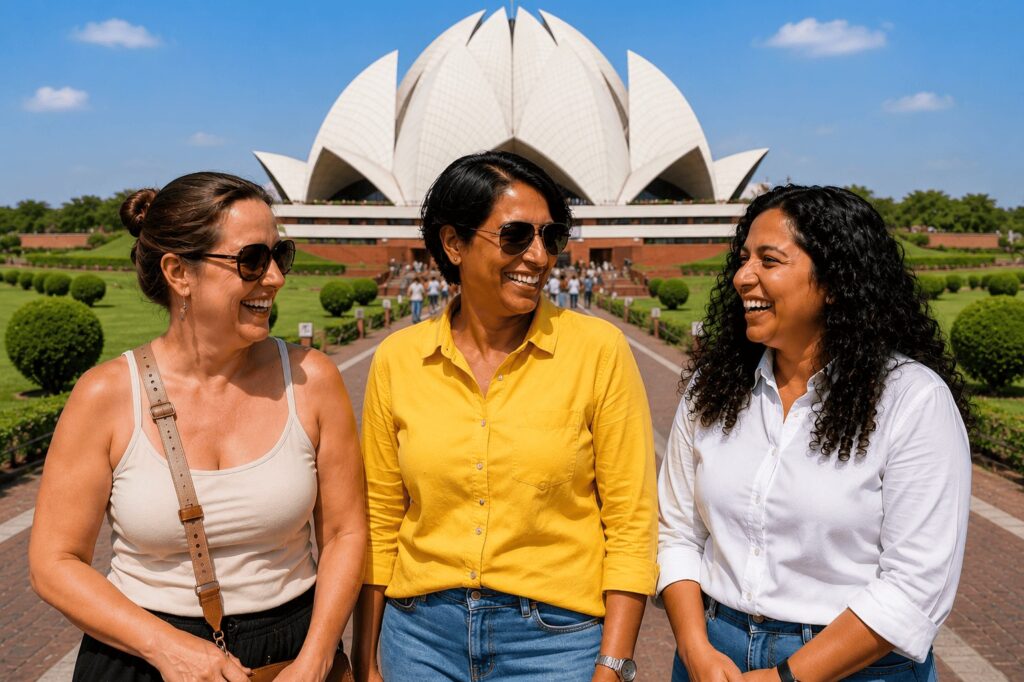 Gurgaon Tour Guide at Lotus Temple : One Day Delhi Sightseeing Tour from Gurugram