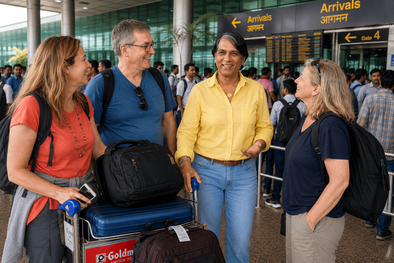 India Tour Companion – Explore India with Go With Harry meeting International Tourist at Arrivals