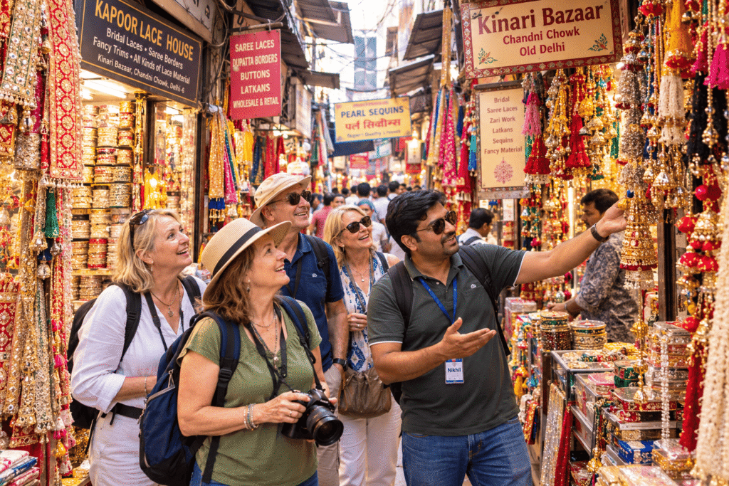 Old Delhi Tour Guide – Old Delhi Walking Tour with Local Companion Meet Nikhil at Kinari bazaar