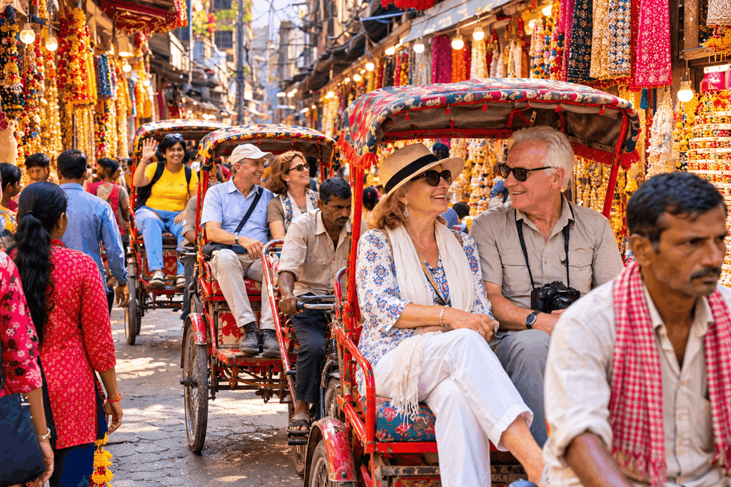 4-Hour Old Delhi Heritage Walking Tour with Harry — Real Stories, Hidden Havelis & Street Food Rikshaw Tour