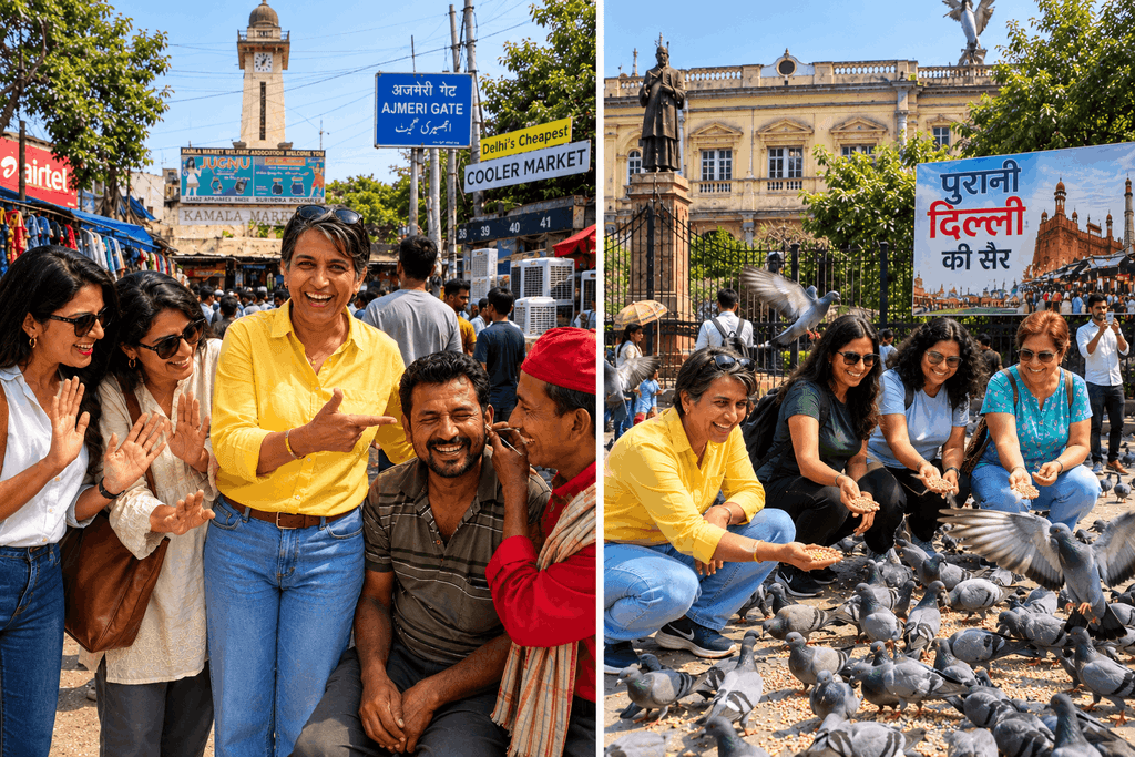 Things to see at Old Delhi shopping tour local life  in Chandni chowk & Legendary Street Food: A First-Timer’s Guided Adventure